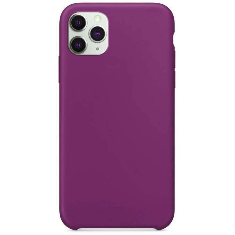 

Чехол Silicone Case без лого для Apple iPhone 11 Pro (5.8") (Фиолетовый / Purple), Фіолетовий / purple