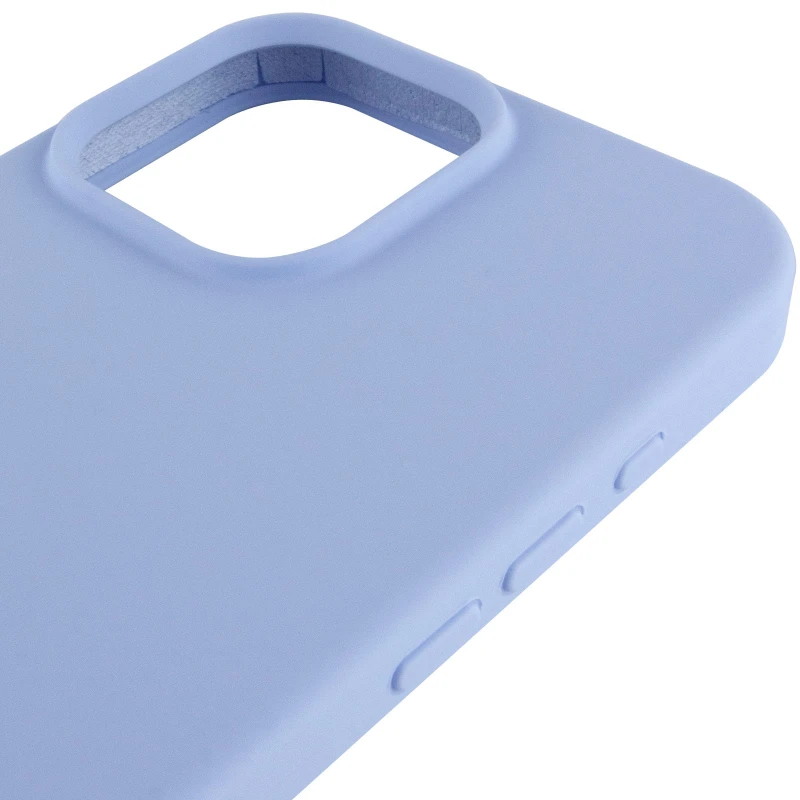 Чохол Silicone Case з закритим низом на Apple iPhone 16 Pro – Блакитний / Lilac Blue. Фото 7 з 8