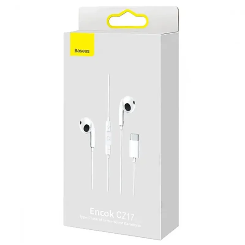 Стерео навушники Baseus Encok CZ19 Type-C (A00182201) – Moon White. Фото 2 з 6