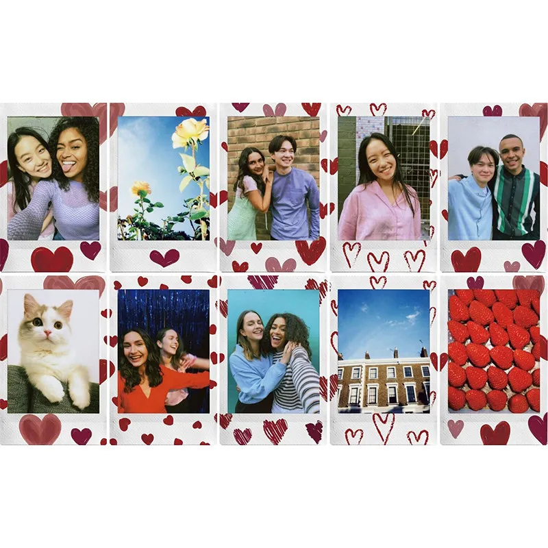 Фотобумага Color Fujifilm INSTAX MINI 10 Sheets – Heart Sketch. Фото 3 из 3