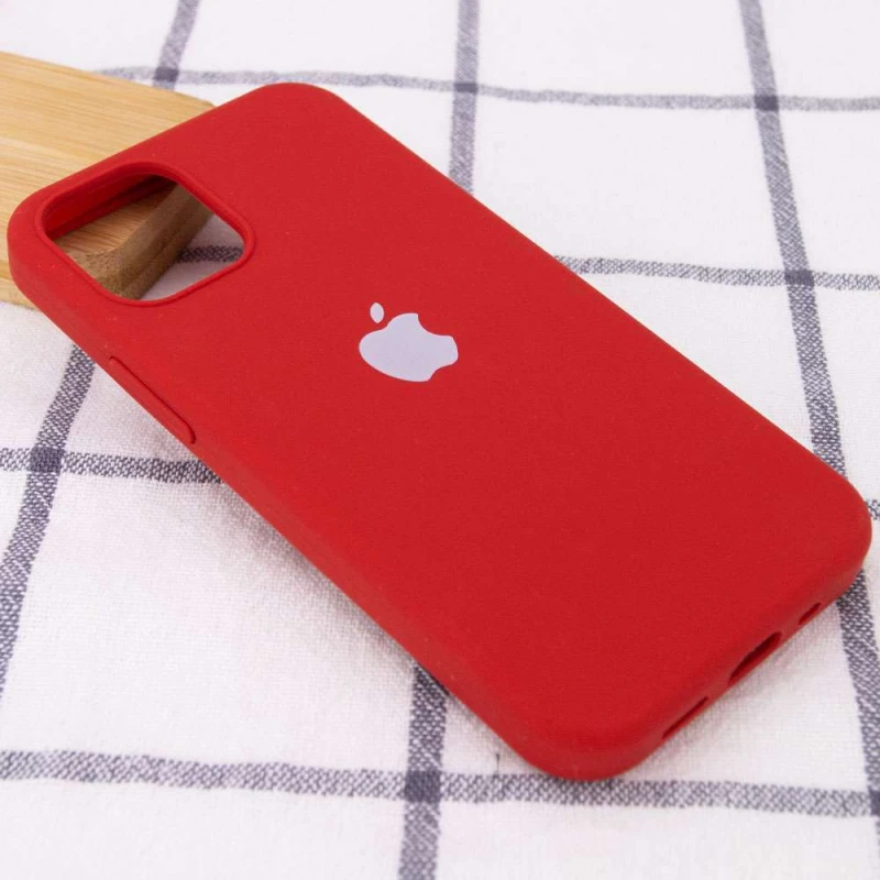 Чохол Silicone Case з закритим низом на Apple iPhone 13 Pro (6.1") – Червоний / Dark Red. Фото 2 з 3