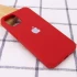 Чохол Silicone Case з закритим низом на Apple iPhone 13 Pro (6.1") – Червоний / Dark Red. Фото 2 з 3