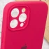 Чехол Silicone Case с защитой камеры для Apple iPhone 12 Pro Max (6.7") – Красный / Rose Red. Фото 8 из 8