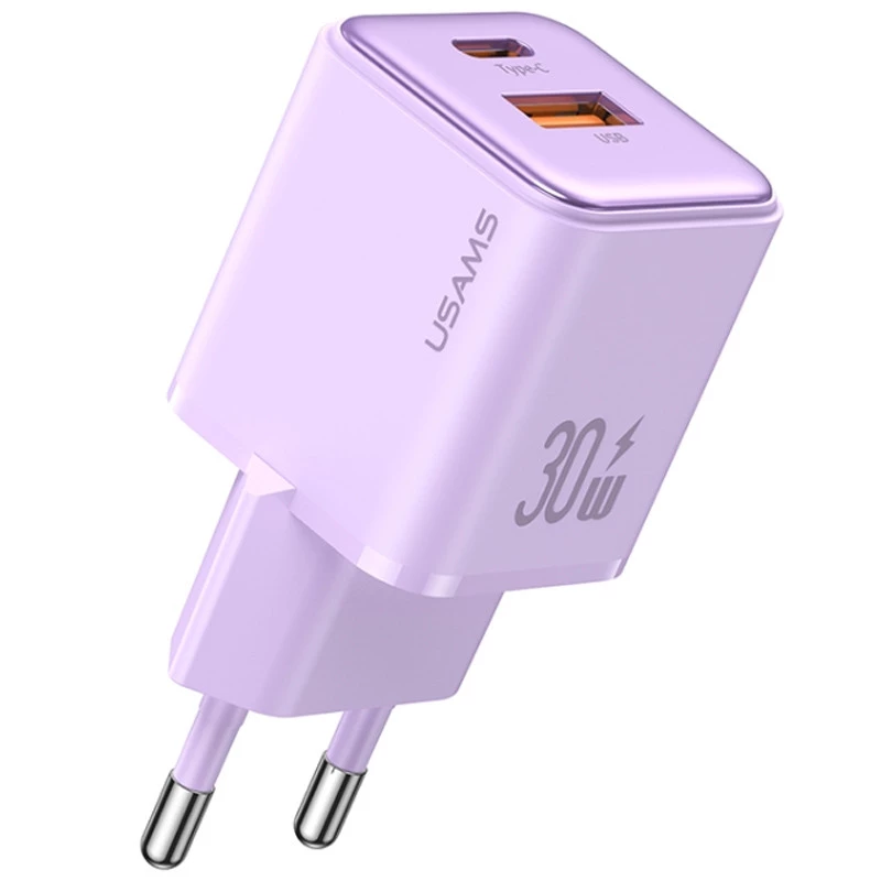 

СЗУ Usams US-CC189 PD30W + QC3.0 A+C X-ron Series (Purple)