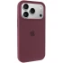 Чехол Silicone Case (AA) Logo with MagSafe для Apple iPhone 17 Pro Max (6.9") – Бордовый / Plum. Фото 3 из 11