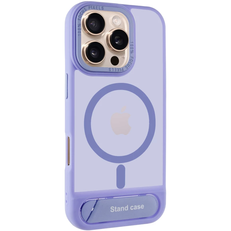 TPU+PC чехол Stand case для Apple iPhone 16 Pro – Light blue. Фото 2 из 7