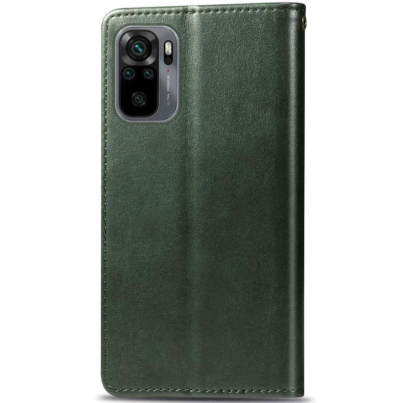 Чехол-книжка GETMAN галлант для Xiaomi Redmi Note 10 / Note 10s – Зеленый. Фото 2 из 5