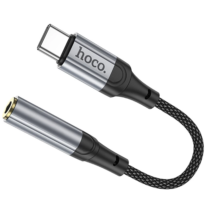 Перехідник Hoco LS36 Fresh Type-C to 3,5 AUX – Black. Фото 4 з 7