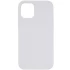 Чохол з закритим низом Silicone Case на Apple iPhone 15 Plus (6.7") – Білий / White. Фото 1 з 3