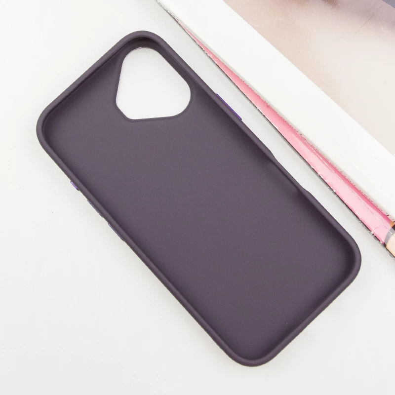 TPU чохол Bonbon з металевими кнопками та MagSafe на Apple iPhone 16 Plus – Фіолетовий / Dark Purple. Фото 4 з 17