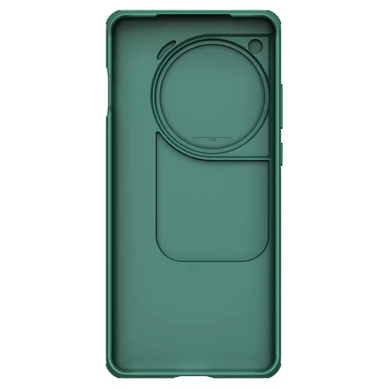 Карбована накладка Nillkin Pro зі шторкою для камери на OnePlus 12 – Deep Green. Фото 6 з 8