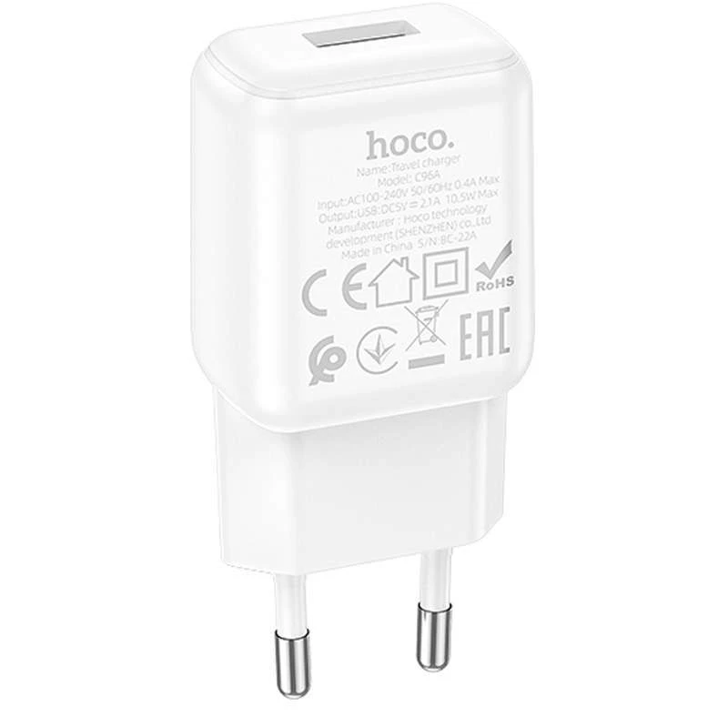 

МЗП Hoco C96A (1USB/2.1A) (White)