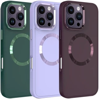 TPU чохол Bonbon з металевими кнопками та MagSafe на Apple iPhone 16 Pro фото 1 з 2