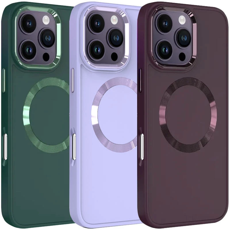 TPU чохол Bonbon з металевими кнопками та MagSafe на Apple iPhone 16 Pro Max фото 2 з 2