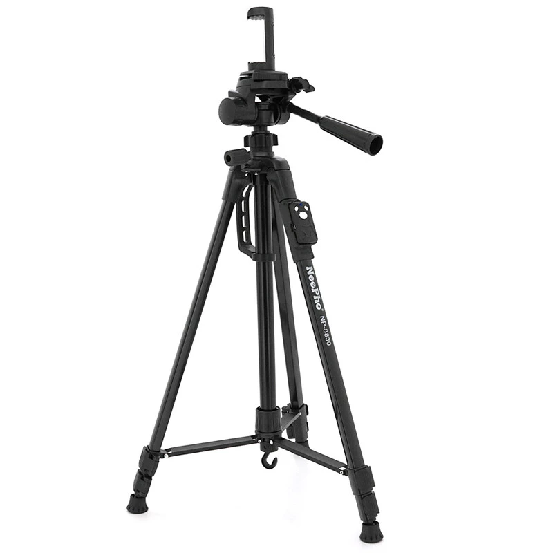Штатив NeePho NP-8830 для зйомки 54-155см з розборним тримачем в чохлі+пульт фото 1 з 1