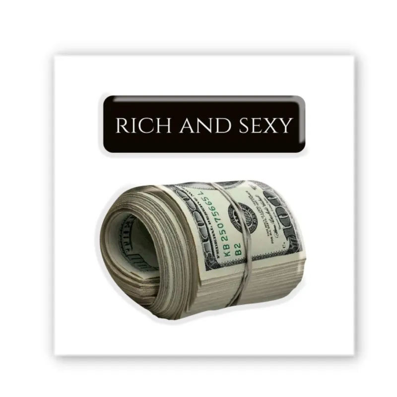 Стікер 3D до 5см Double Collection – Rich and sexy. Фото 1 з 3