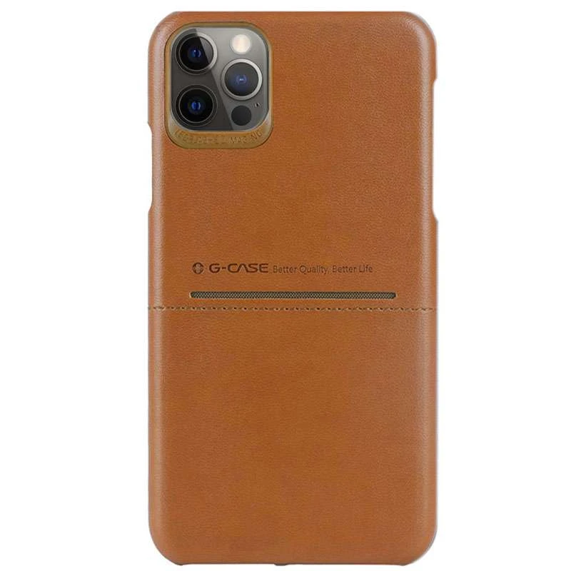 

Шкіряна накладка G-Case Cardcool Series на Apple iPhone 12 Pro Max (6.7") (Коричневий)