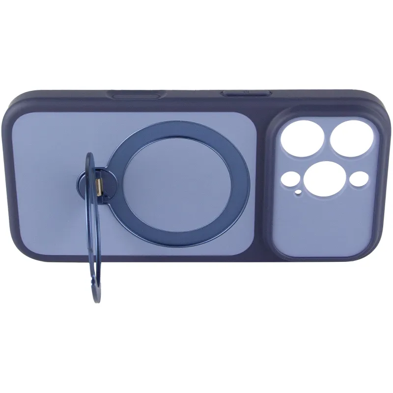Чехол Ummi Full Camera with Magnetic Fit HQ Ring для Apple iPhone 16 Pro Max – Синий / Navy Blue. Фото 5 из 6