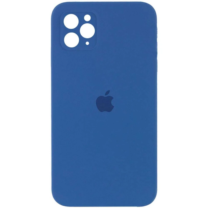 

Чехол Silicone Case Square с защитой камеры для Apple iPhone 11 Pro Max (6.5") (Синий / Navy blue), Синій / navy blue