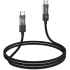 Дата кабель Hoco U116 Transparent Discovery Edition 60W Type-C to Type-C (1.2m) – Black. Фото 4 з 6