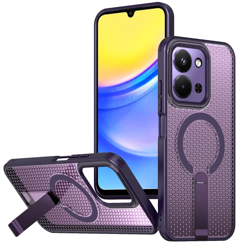 Чохол TPU Breeze with MagSafe stand для Xiaomi Redmi 15C (EU) – Purple. Фото 2 з 3