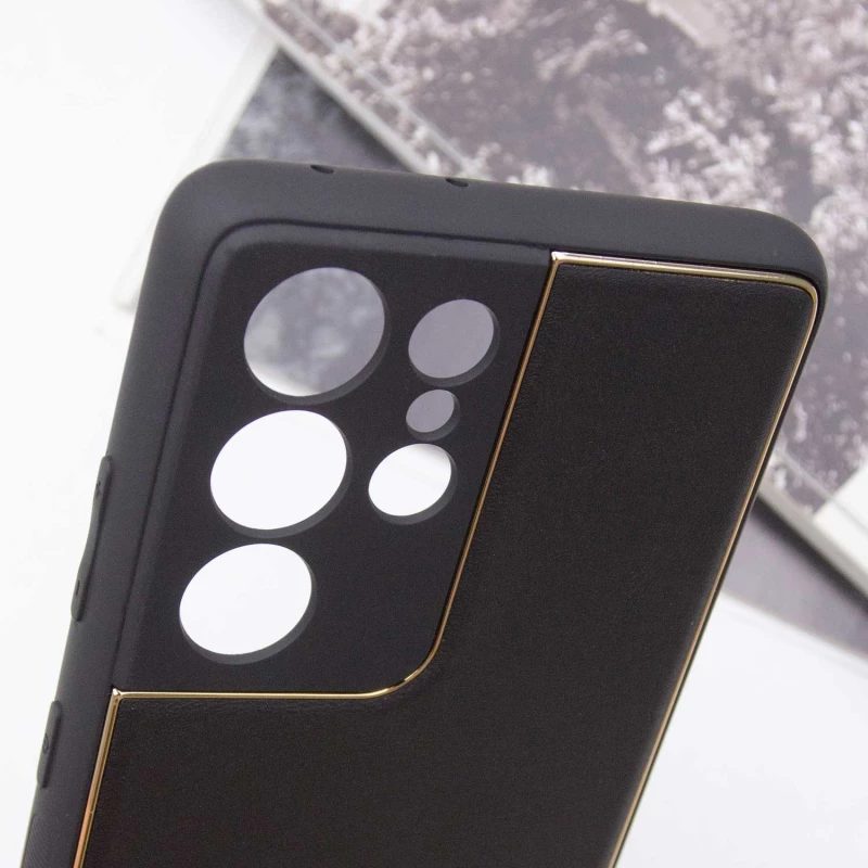 Шкіряний чохол Xshield на Samsung Galaxy S21 Ultra – Чорний / Black. Фото 9 з 11