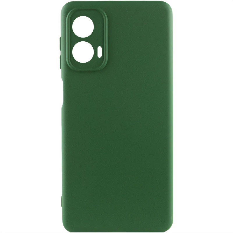 

Чехол Silicone Case Lakshmi с закрытой камерой для Motorola Moto G24 (Зеленый / Dark green), Зелений / dark green