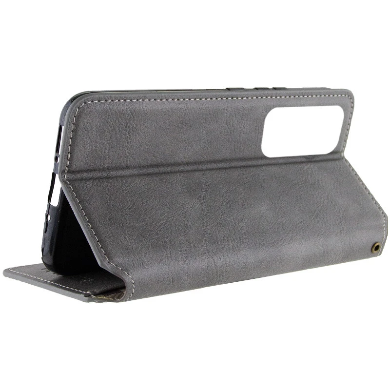 Чехол книжка GETMAN Cubic для Samsung Galaxy M35 – Серый. Фото 8 из 10