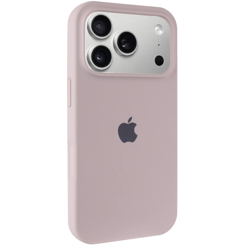 Чехол Silicone Case (AA) Logo with MagSafe для Apple iPhone 17 Pro Max (6.9") – Серый / Lavender. Фото 3 из 11