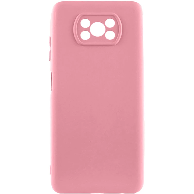 Чохол Silicone Case Lakshmi Plus з закритою камерою на Xiaomi Poco X3 NFC / Poco X3 Pro – Рожевий / Pink. Фото 1 з 1