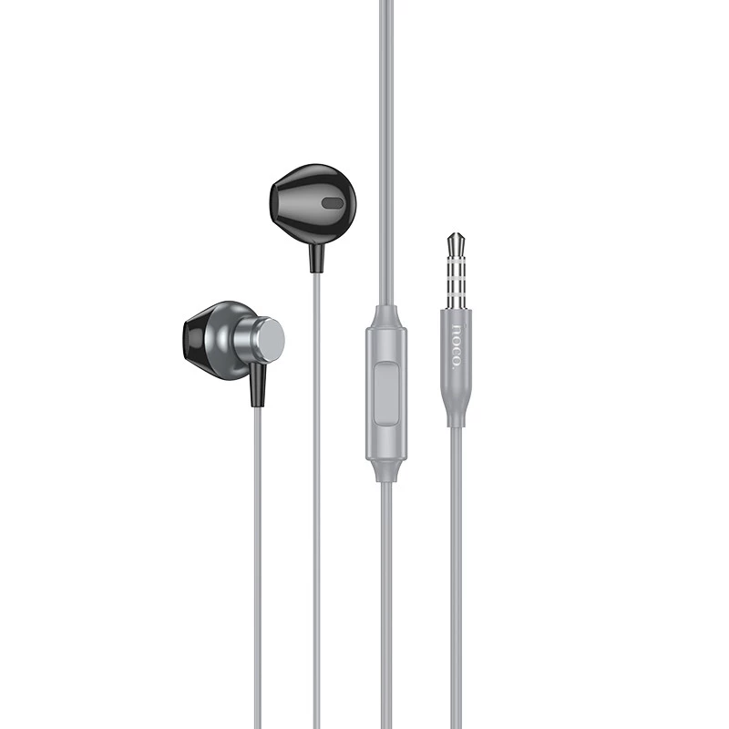 

Стерео Навушники Hoco M125 Smart metal universal (3.5mm/1.2m) (Metal gray)