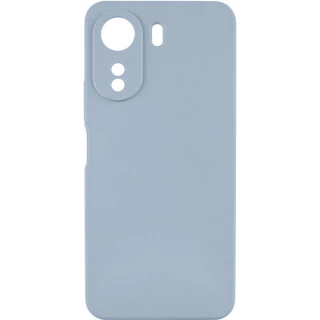 Кольоровий силіконовий чохол GETMAN із закритою камерою для Xiaomi Redmi 13C — Блакитний / Lilac Blue