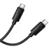 Дата кабель Borofone BX123 Leya Type-C to Type-C 60W (1m) – Black. Фото 4 з 5