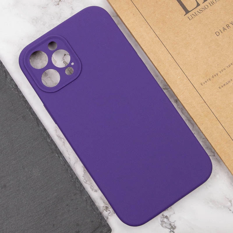 Чехол с закрытым низом Silicone Case для Apple iPhone 16 Pro – Фиолетовый / Amethyst. Фото 10 из 13