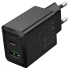 СЗУ Hoco N71 Nuevo PD30W+QC3.0 (1USB-A/1C) – Black. Фото 3 из 5