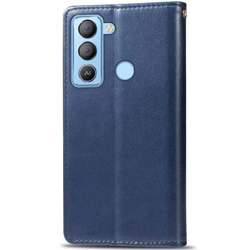 Чехол-книжка GETMAN галлант для TECNO Pop 5 LTE – Синий. Фото 2 из 6
