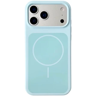 Чехол Silk Duo Color (AA) NO LOGO with Magnetic Fit для Apple iPhone 17 Pro Max (6.9") — Turquoise