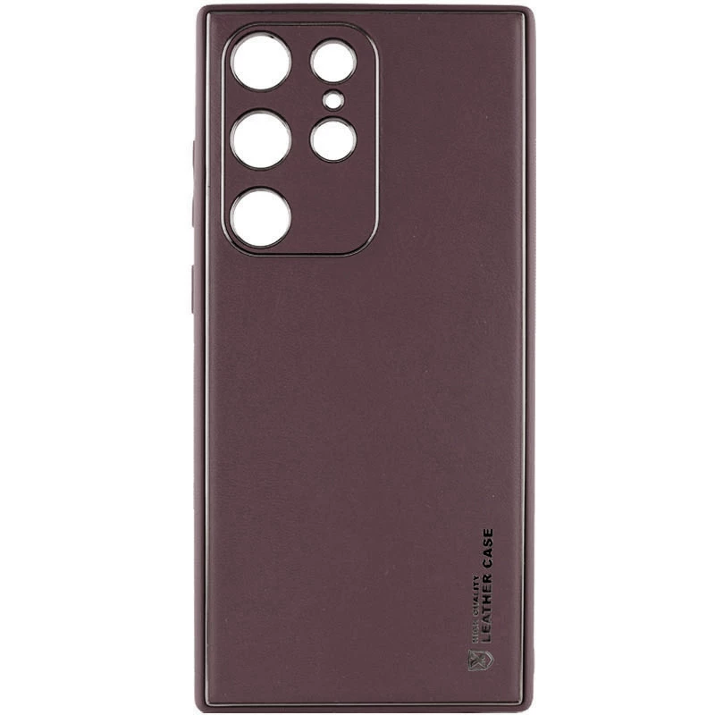 

Шкіряний чохол Xshield на Samsung Galaxy S23 Ultra (Бордовий / Plum Red)