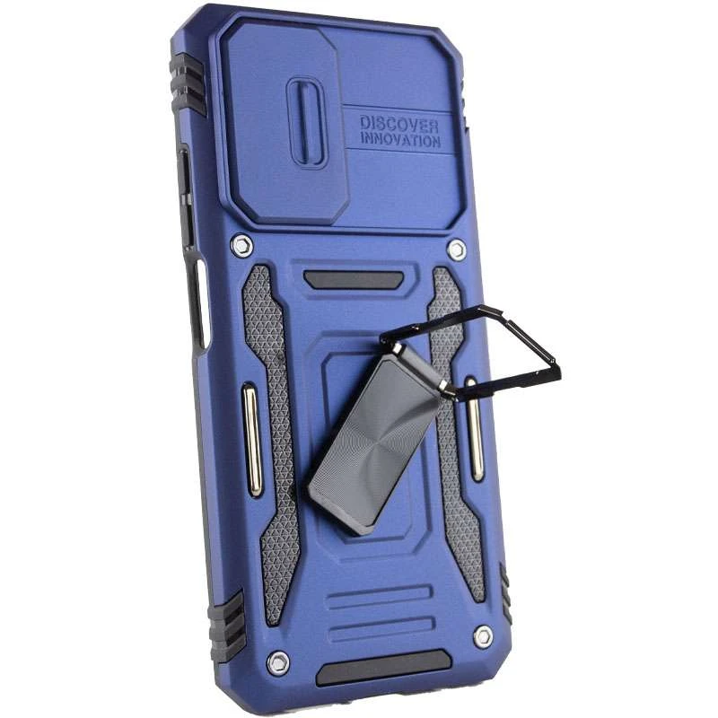 Ударостійкий чохол Square Ring зi шторкою на камеру на Xiaomi Redmi 9A – Синій / Navy. Фото 3 з 5