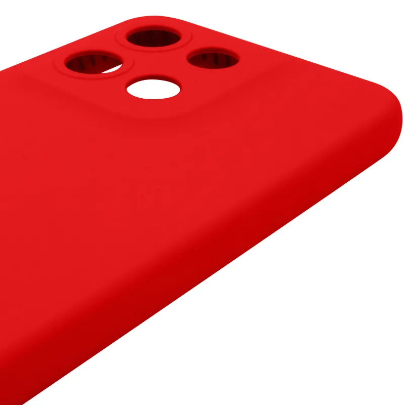 Чехол Silicone Case Lakshmi Premium з закритою камерою на Motorola Moto G15 4G – Красный / Red. Фото 5 из 6
