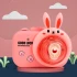 Фотокамера-генератор мильних бульбашок 9996 Children's camera – Rabbit / Pink. Фото 5 з 6