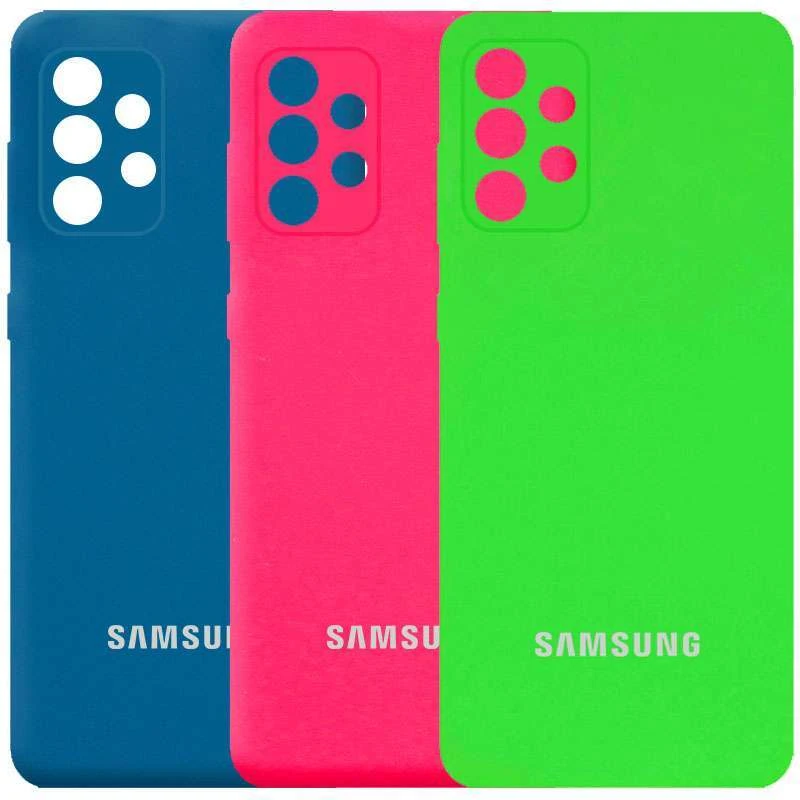

Чохол Silicone Case з закритим низом та захистом камери на Samsung Galaxy A72 4G / A72 5G