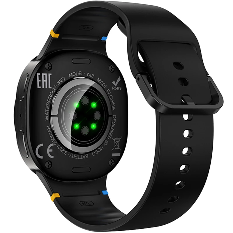 Смарт-часы Hoco Y43 Amoled Smart sports watch (call version) – Black. Фото 3 из 4
