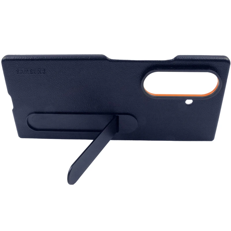 Шкіряний чохол Leather Case (AAA) with stand для Samsung Galaxy Z Fold7 – Navy. Фото 8 з 8