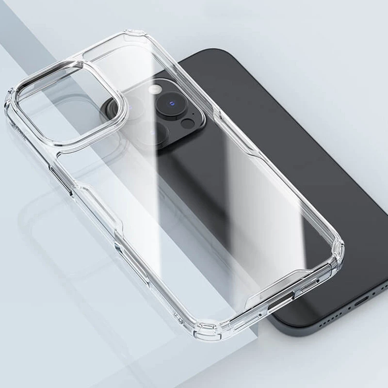 Силиконовый чехол Nillkin с усиленной защитой углов для Apple iPhone 16 Pro – Бесцветный (прозрачный). Фото 6 из 8