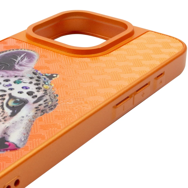 Чохол TPU+PC Crystal Hunt with MagSafe для Apple iPhone 16 Pro Max – Orange. Фото 6 з 8