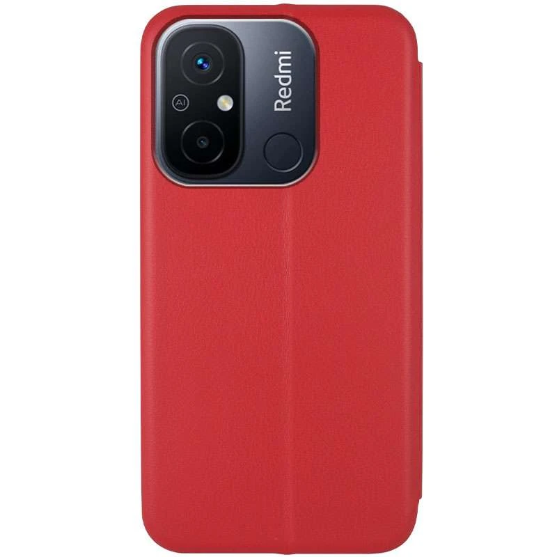 Чохол-книжка класичний на Xiaomi Redmi 12C / Poco C55 – Червоний. Фото 2 з 3