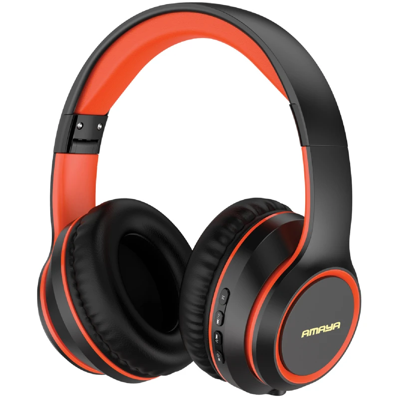 Накладні бездротові навушники Amaya H520F with audio recording – Black. Фото 1 з 2