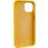 Чохол Silicone Case з металевими кнопками на Apple iPhone 12 (6.1") – Жовтий / Sunglow. Фото 7 з 9