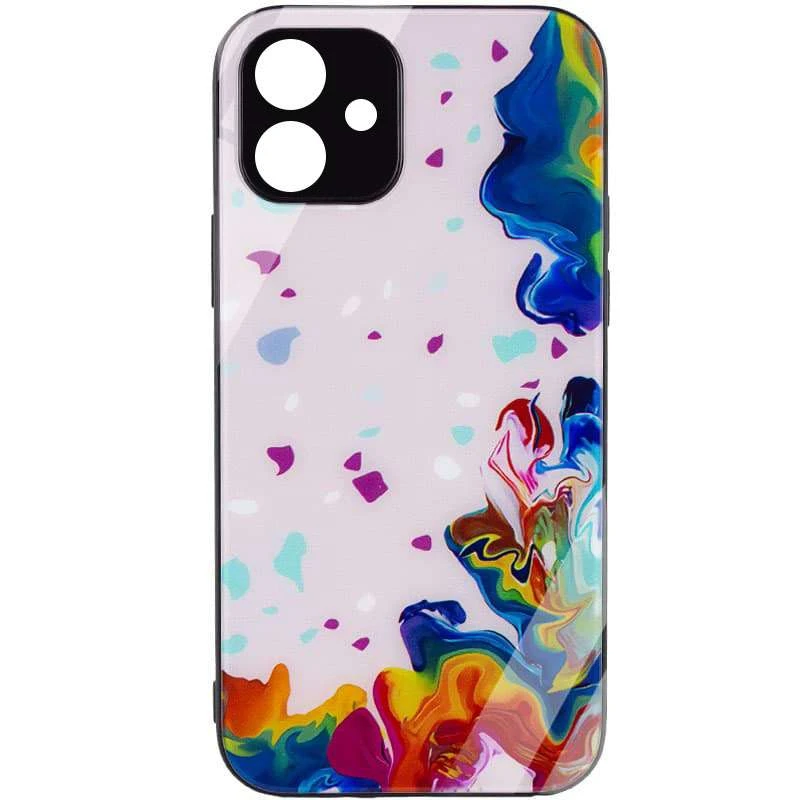 

Скляний чохол Diversity на Apple iPhone 11 (6.1") (Stains multicolored)